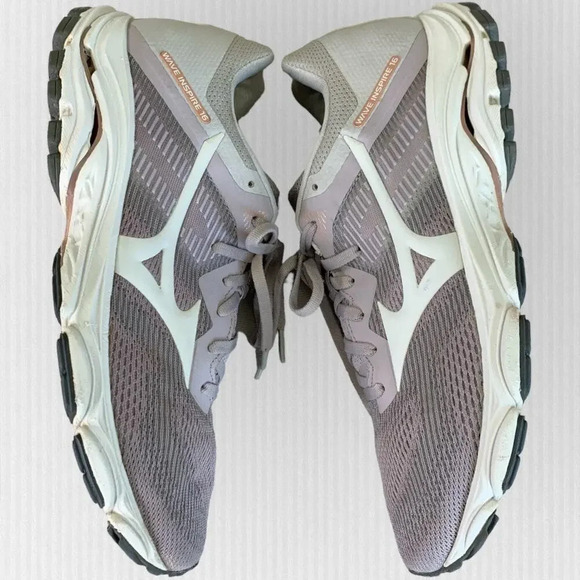 Mizuno Wave Inspire 16 Running Sneakers Athletic Shoes Womens 10.5 Pink Gray - Picture 7 of 15